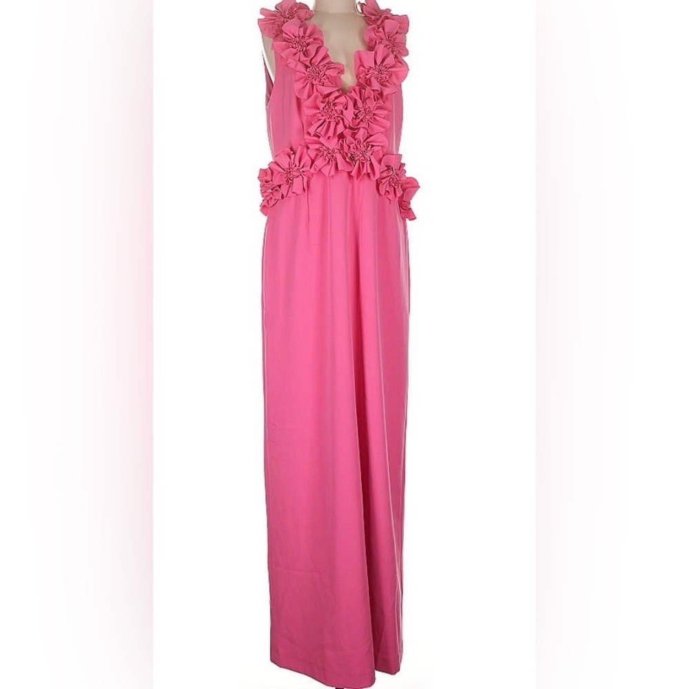 ANTONIO MELANI Pink Floral Formal Dress